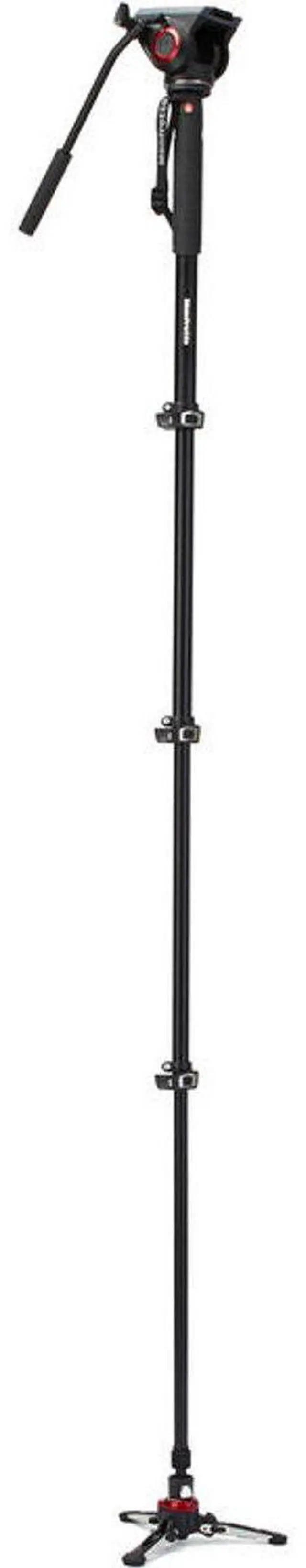 Alt view image 17 of 20 - Manfrotto Xpro Aluminum Video Monopod 4 Section