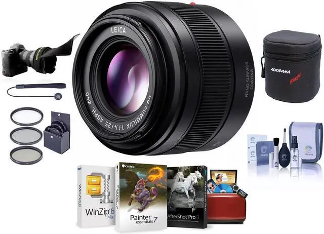 Main image of Panasonic Lumix G Leica DG SummiluxII 25mm f/1.4 Lens for Mcro 4/3 W/Mac ACC KIT