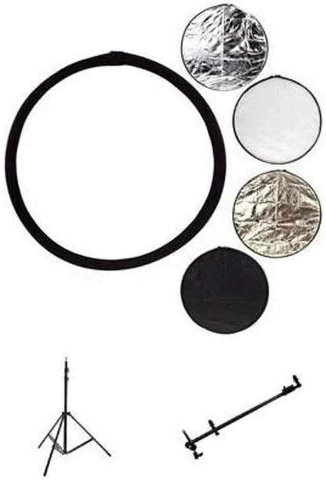 Main image of Glow 42" 5-in-1 Collapsible Disc Reflector, Bundle w/Stand, Bracket #PR5142 K