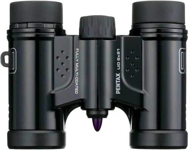 Alt view image 5 of 6 - Pentax 9x21 UD Weather Resistant Roof Prism Binocular, 6 Degree Angle of View, Black, Bundle with Portable Telescoping Stool/Chair, Cleaning Cloth
