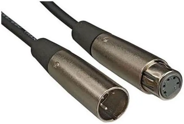 Main image of Hosa DMX-550 DMX 5-Pin XLR Male to 5-Pin XLR Female Extension Cable - 50'