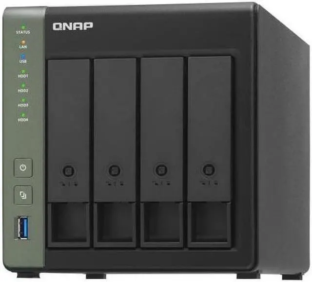 Alt view image 4 of 14 - QNAP TS-431X3-4G-US 4 Bay Diskless Desktop Network Attached Storage