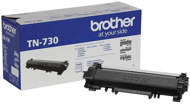Alt view image 2 of 5 - Brother 2 Pack TN730 Standard Yield Black Toner Cartridge #TN730 2
