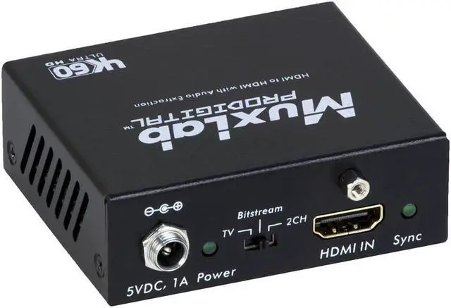 Alt view image 6 of 12 - MuxLab 500436 4K/60 HDMI to HDMI Extender with Audio Extraction w/2-Yr Warranty
