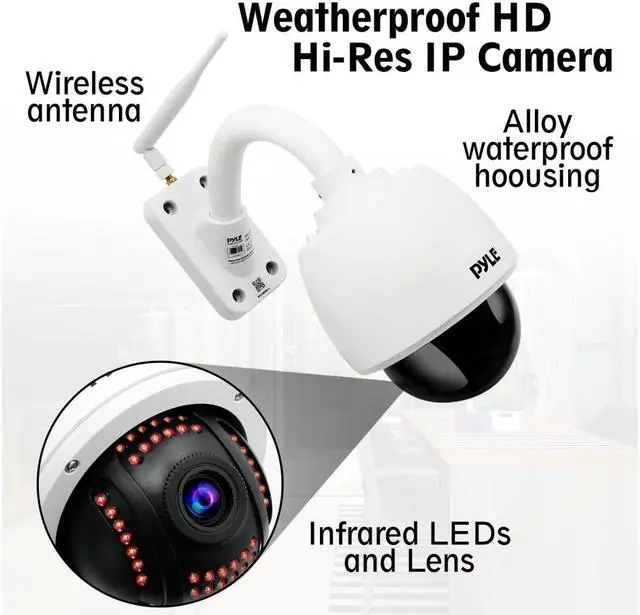 Alt view image 4 of 9 - outdoor ip camera optical zoom - hd 960p w/ 32g sd storage - weatherproof wireless wifi home security surveillance onvif h.264