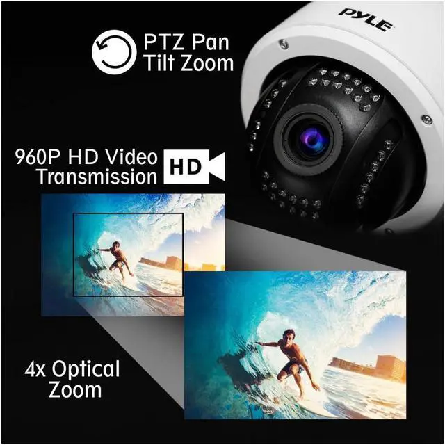 Alt view image 5 of 9 - outdoor ip camera optical zoom - hd 960p w/ 32g sd storage - weatherproof wireless wifi home security surveillance onvif h.264