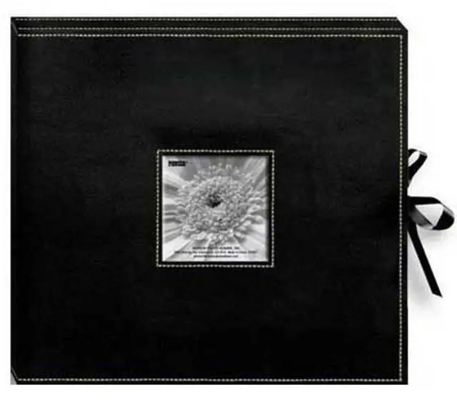 Alt view image 2 of 2 - Alvin SBX12BK 3ring Scrapbook In Box Black