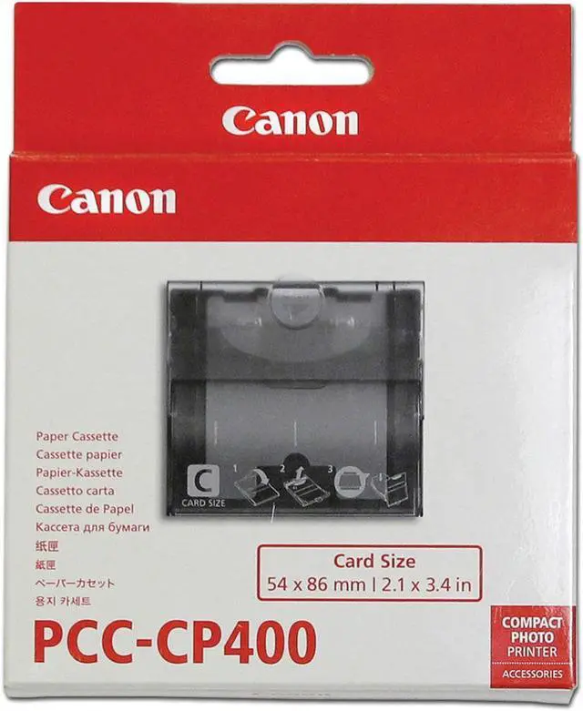 Alt view image 3 of 7 - Canon 6202B001 Selphy PCC-CP400 Dye Sub Paper Cassette 81 Sec USB Card Size