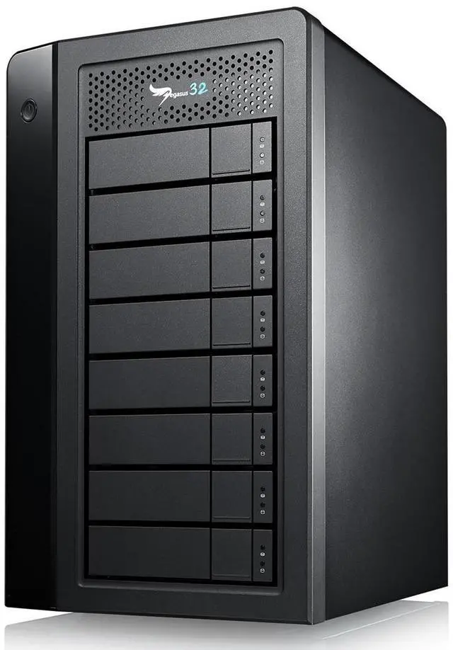 Alt view image 3 of 4 - Promise Technology Pegasus32 R8 64TB (8x8TB) 8-Bay Thunderbolt 3/USB 3.2 Array