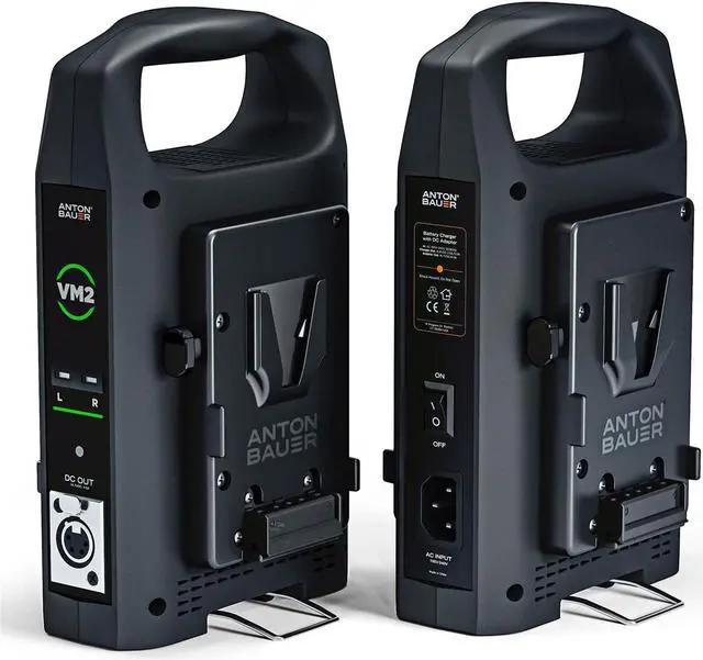 Alt view image 3 of 7 - Anton Bauer VM2 Dual V-Mount Charger #8475-0143