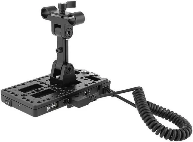 Alt view image 2 of 7 - CAMVATE V-Lock Battery Plate with Power Supply Splitter #C2539