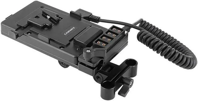 Alt view image 4 of 7 - CAMVATE V-Lock Battery Plate with Power Supply Splitter #C2539