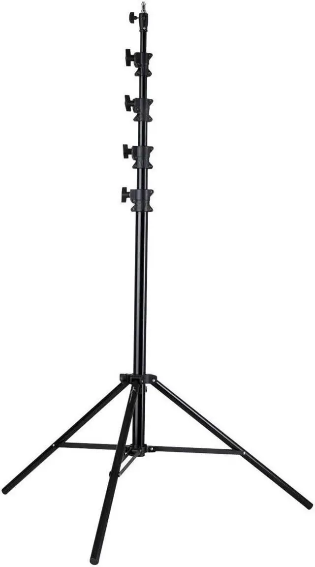 Main image of Meking MZ Series Air-Cushioned Light Stand, (15' 5-Section - Black) #MZ-4800FP