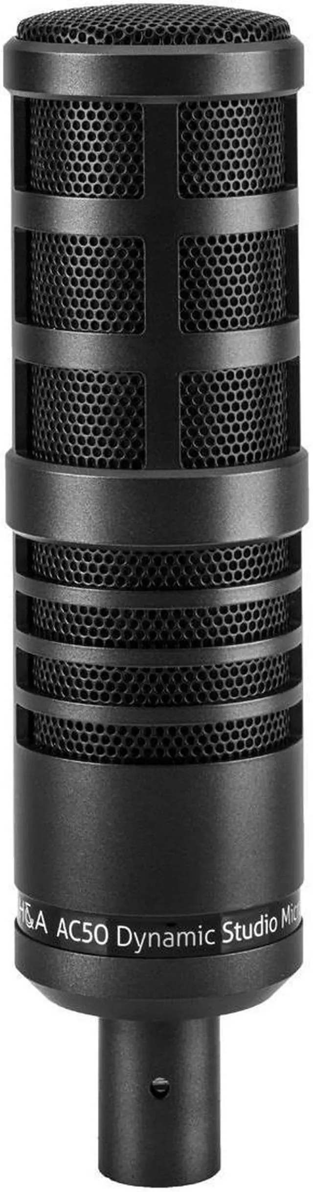 Alt view image 2 of 6 - H&A AC50 Cardioid Dynamic Studio Broadcast Microphone Bundle with Studio Monitor Headphones, Broadcast Arm with Springs and XLR Cable