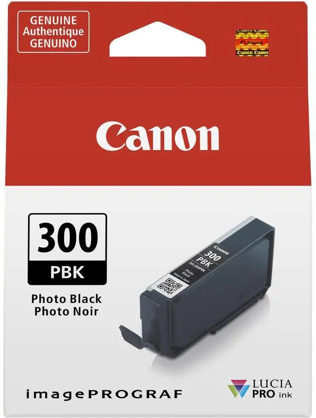 Alt view image 12 of 12 - Canon LUCIA PRO PFI-300 Original Inkjet Ink Cartridge Photo Black 4193C002