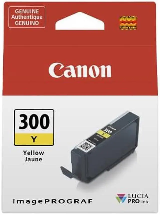 Alt view image 3 of 12 - Canon LUCIA PRO PFI-300 Original Inkjet Ink Cartridge Yellow Pack 4196C002