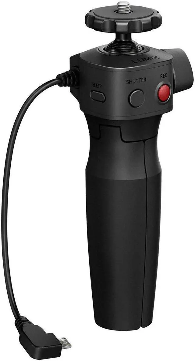 Alt view image 2 of 9 - Panasonic LUMIX DMW-SHGR1 Tripod Grip with USB Micro-B Wired Connection