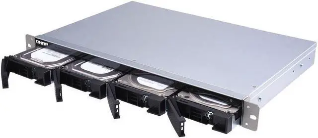 Alt view image 14 of 20 - QNAP TS-431XeU-8G-US 4-bay 1U Short-Depth Rackmount NAS (8GB RAM version) with Builti-in 10 GbE Network