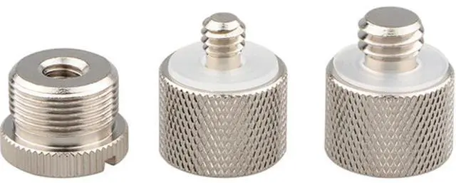 Main image of CAMVATE 1/4"-20 F to 5/8"-27 M & 5/8"-27 F to 1/4"-20 M & Screw Adapter Set