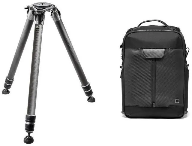 Main image of Gitzo GT5533LS Systematic Series 5 3-Section Carbon Fiber Tripod, Long, Bundle with Slinger Alpine 200 Backpack