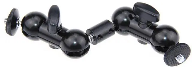 Main image of CAMVATE 7.5" 360 Degree Extension Arm with Ball Head Mounts for Camera Monitor LED Light, Black Knobs