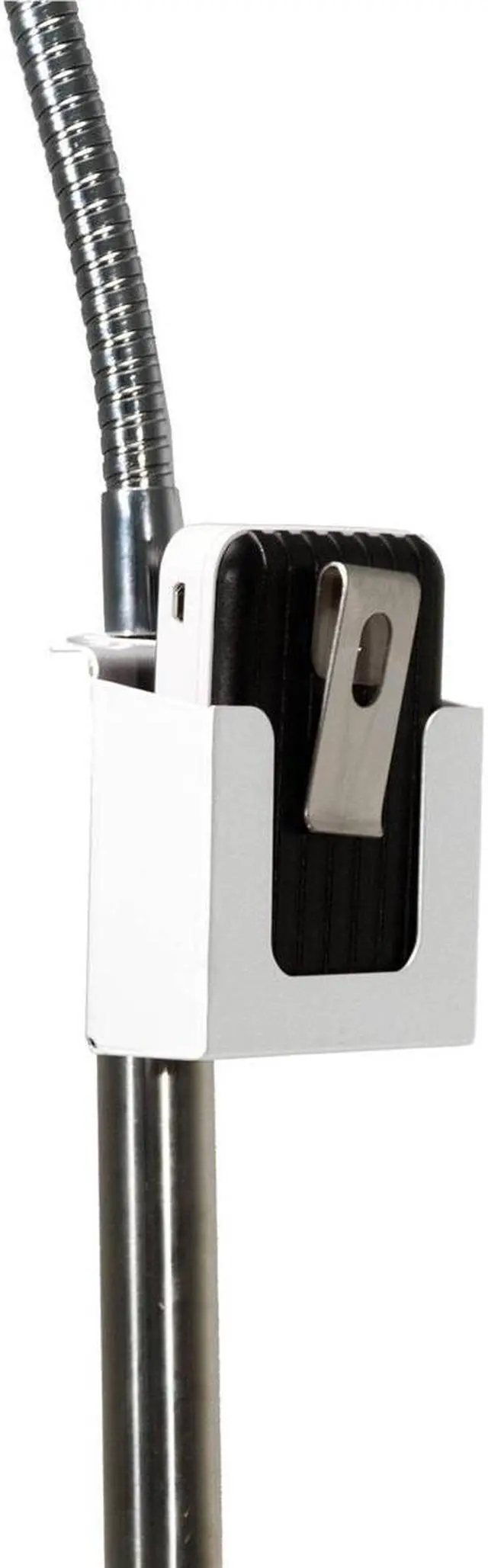 Alt view image 11 of 13 - CTA Digital Digital Heavy-Duty Security Gooseneck Floor Stand-iPad/Tab (PAD-SHFS) CTAPADSHFS
