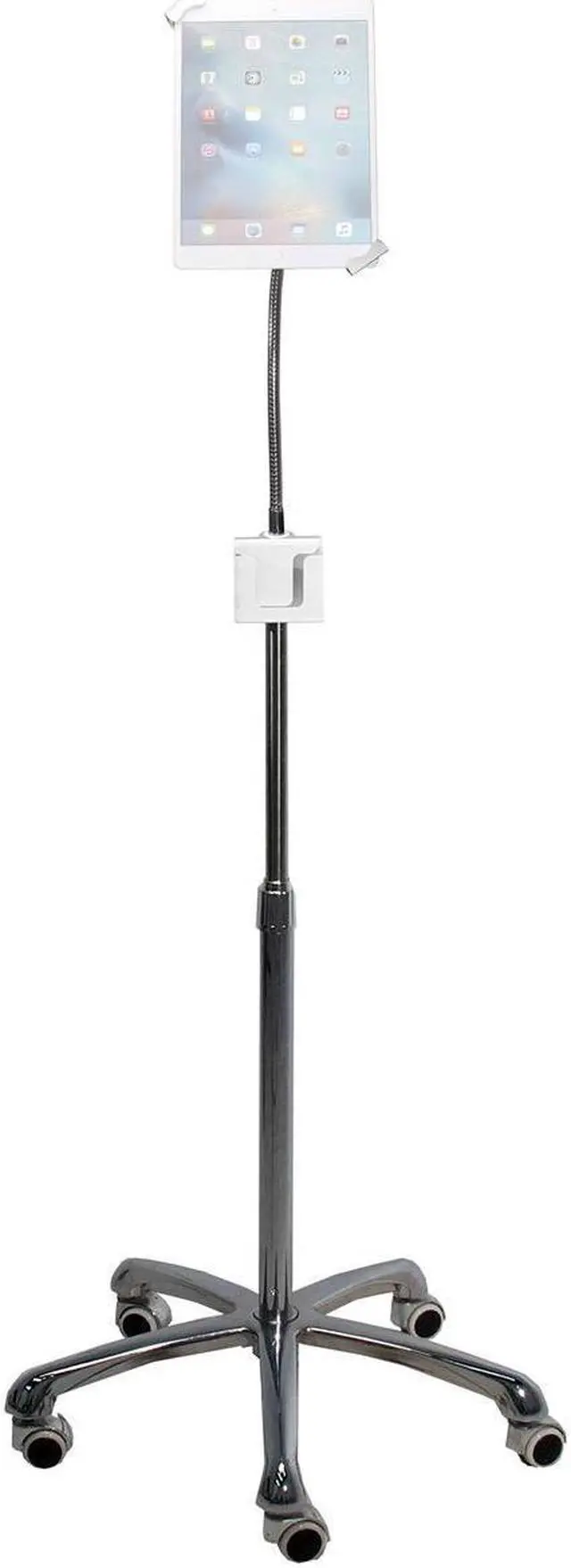 Alt view image 8 of 13 - CTA Digital Digital Heavy-Duty Security Gooseneck Floor Stand-iPad/Tab (PAD-SHFS) CTAPADSHFS