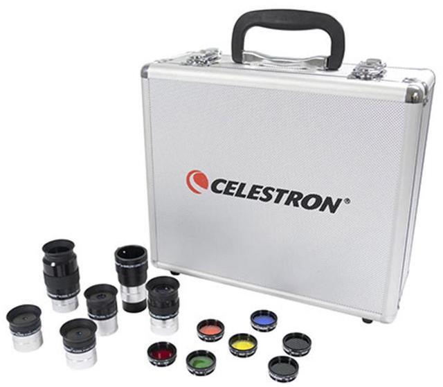 Alt view image 4 of 5 - Celestron NexStar Evolution 8, Schmidt-Cassegrain Telescope with integrated WiFi - with Deluxe Accessory Kit (5 Celestron Plossl Eyepieces, 1.25" Barlow Lens, 1.25" Filter Set, Accessory Carry Case