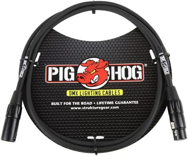 Alt view image 5 of 6 - pig hog phdmx5 3pin dmx lighting cable, 5 feet