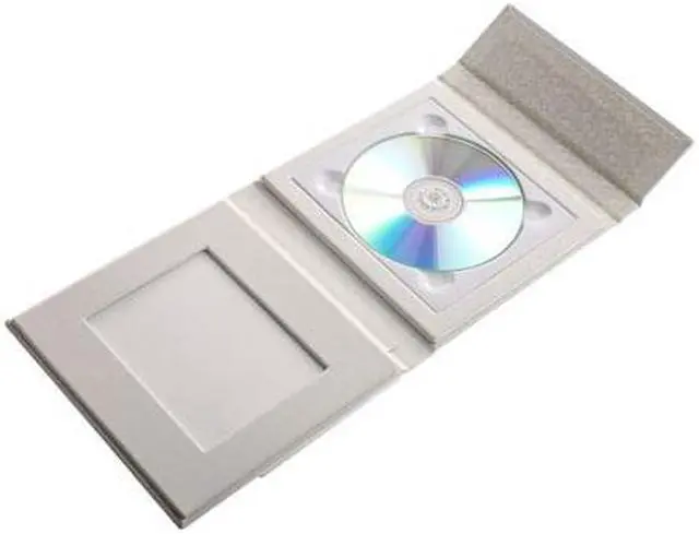 Alt view image 3 of 4 - Adorama Overlapping CD Holder with Cover Window, Holds 1 CD, White | 5-Pack