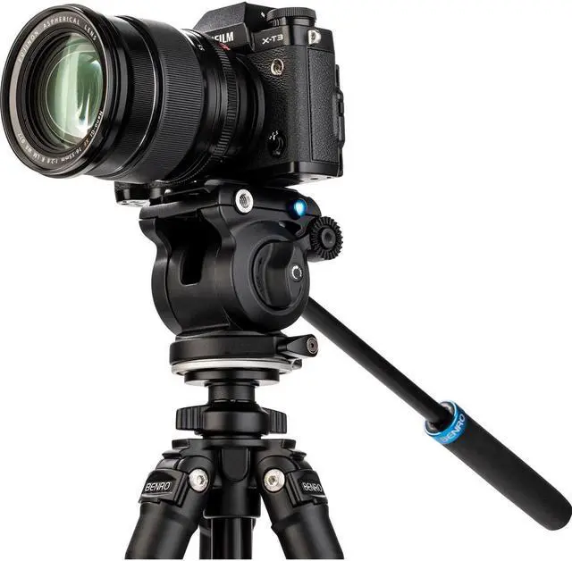 Alt view image 6 of 11 - Benro S2PRO Video Head 5.5 lb load 60mm flat base with 3/8"-16 thread