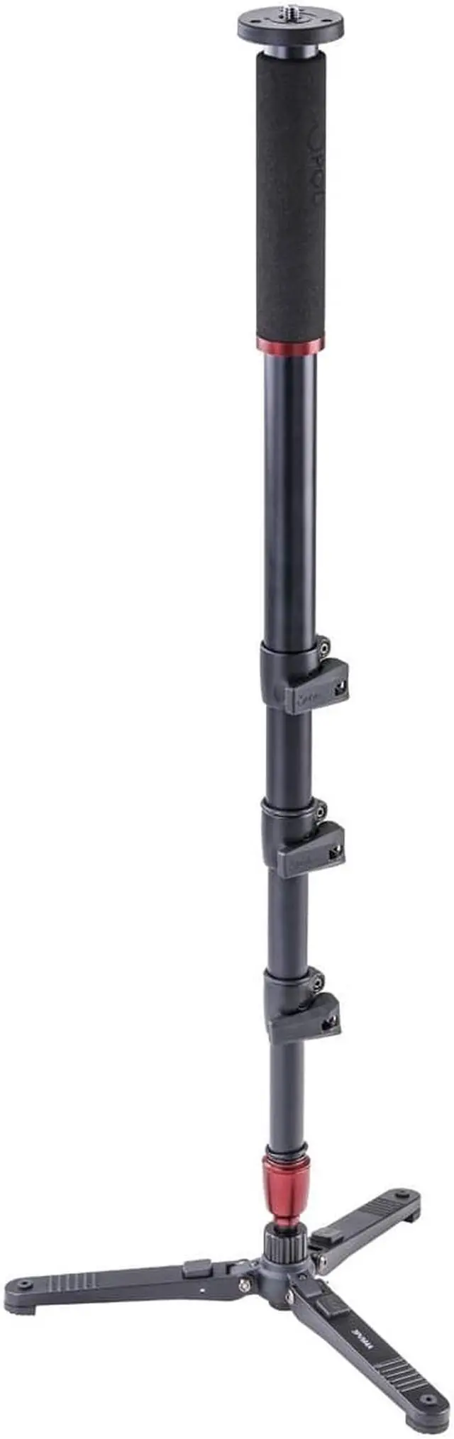 Alt view image 2 of 7 - 3Pod Orbit 4 Section Aluminum Photo/Video Monopod with Fluid Base and Lightweight Fluid Video Head
