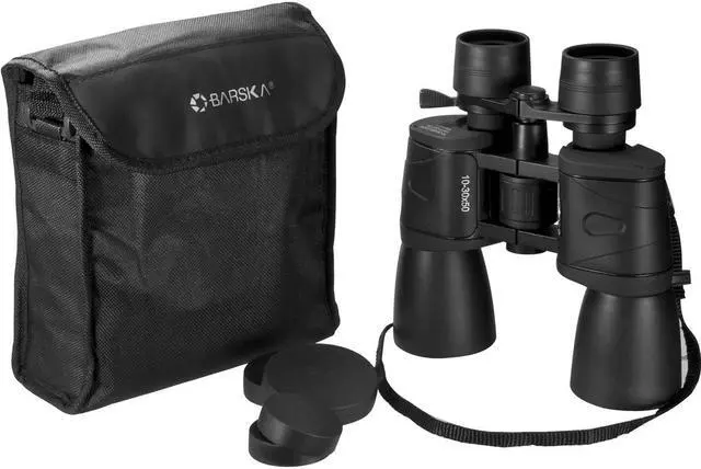Alt view image 11 of 12 - BARSKA GLADIATOR 10-30x50 Clam ZOOM Binoculars