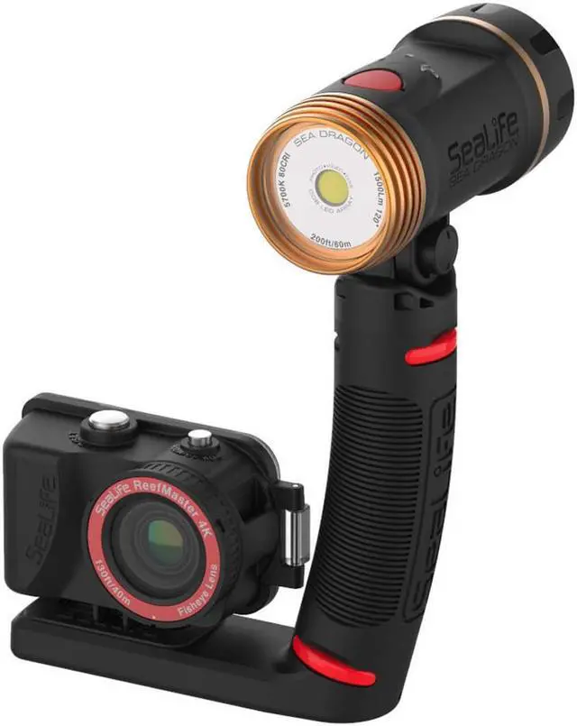 Alt view image 5 of 5 - SeaLife ReefMaster RM-4K Ultra Digital Camera with Sea Dragon 1500 Dive Light