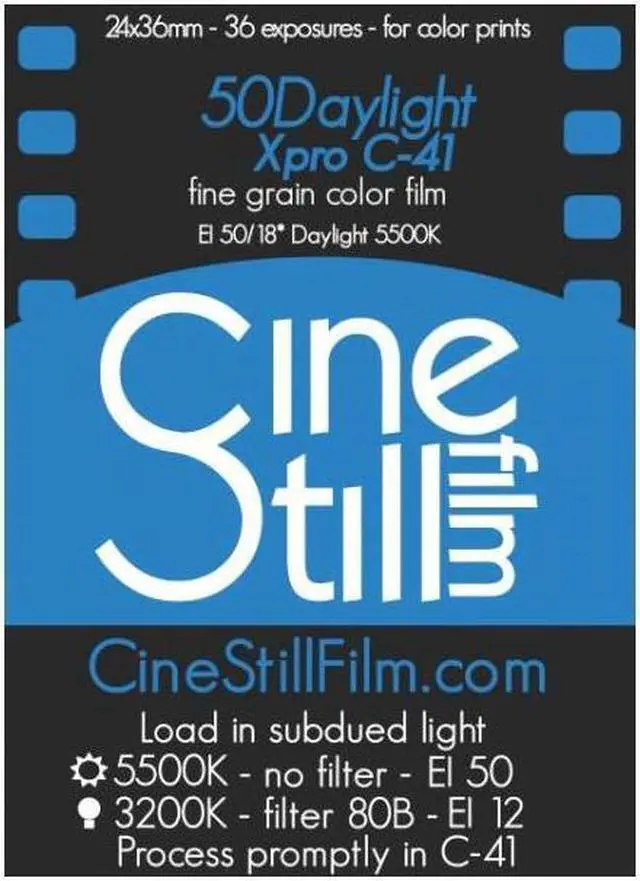 Main image of CineStill Xpro C-41 50Daylight 35mm Color Negative Film, 36 Exposures #800235