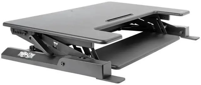 Alt view image 13 of 18 - Tripp Lite WWSSD3622 Height Adjustable 36x22 Sit Stand Desktop Workstation