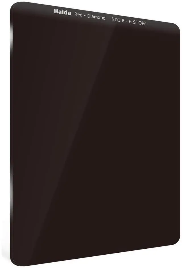 Main image of Haida Red Diamond 75x100mm 1.8 (64x) 6-Stop Glass Neutral Density Filter