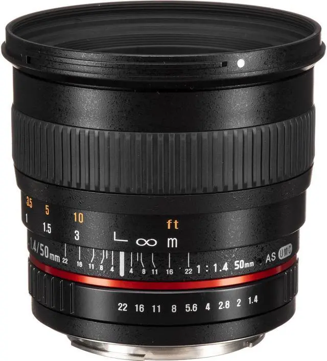 Alt view image 7 of 10 - Rokinon 50mm F1.4 Lens for Canon EF Mount #50M-C