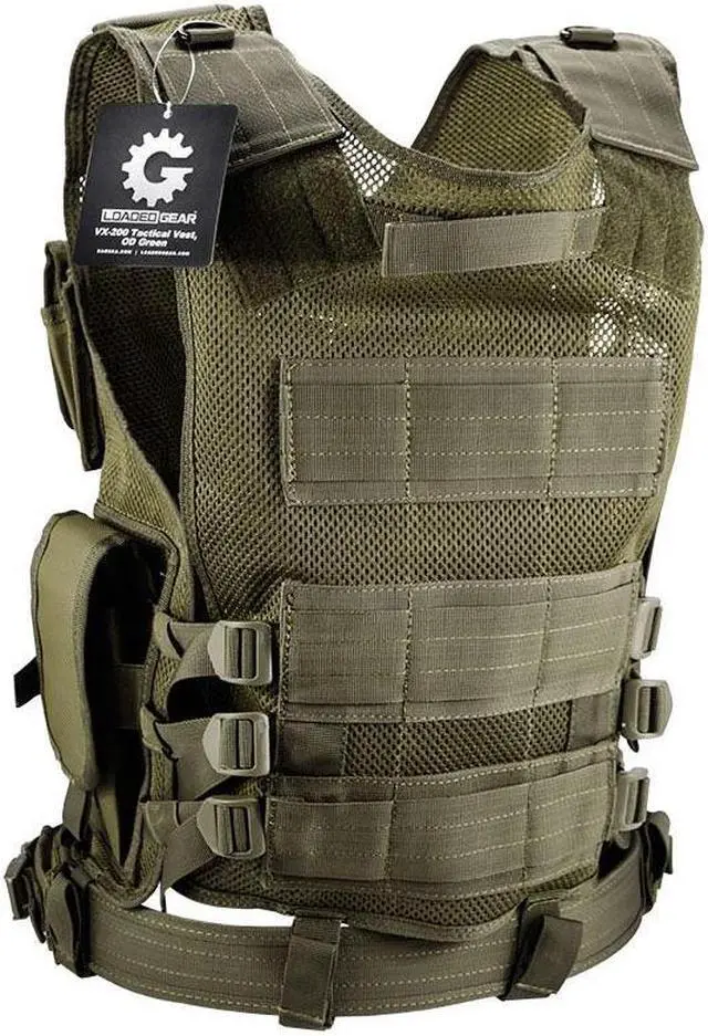 Alt view image 6 of 7 - Loaded Gear VX-200 Tactical Vest, Right Hand (OD Green)