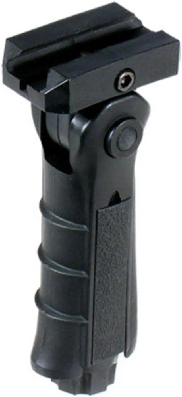 Alt view image 7 of 8 - UTG Ergonomic Ambidex 5 Pos Foldable Foregrip Black