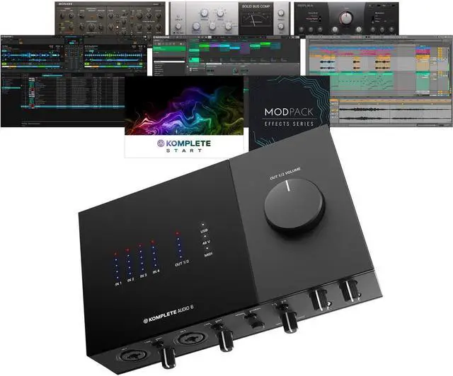 Alt view image 6 of 10 - native instruments komplete audio 6 mk2