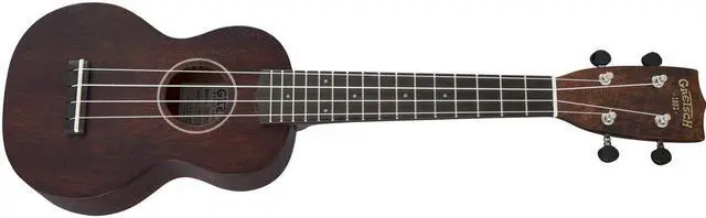 Alt view image 5 of 7 - Gretsch G9100-L Soprano Long-Neck Ukulele with Gig Bag, Vintage Mahogany Stain
