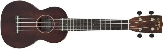 Alt view image 3 of 7 - Gretsch G9100-L Soprano Long-Neck Ukulele with Gig Bag, Vintage Mahogany Stain