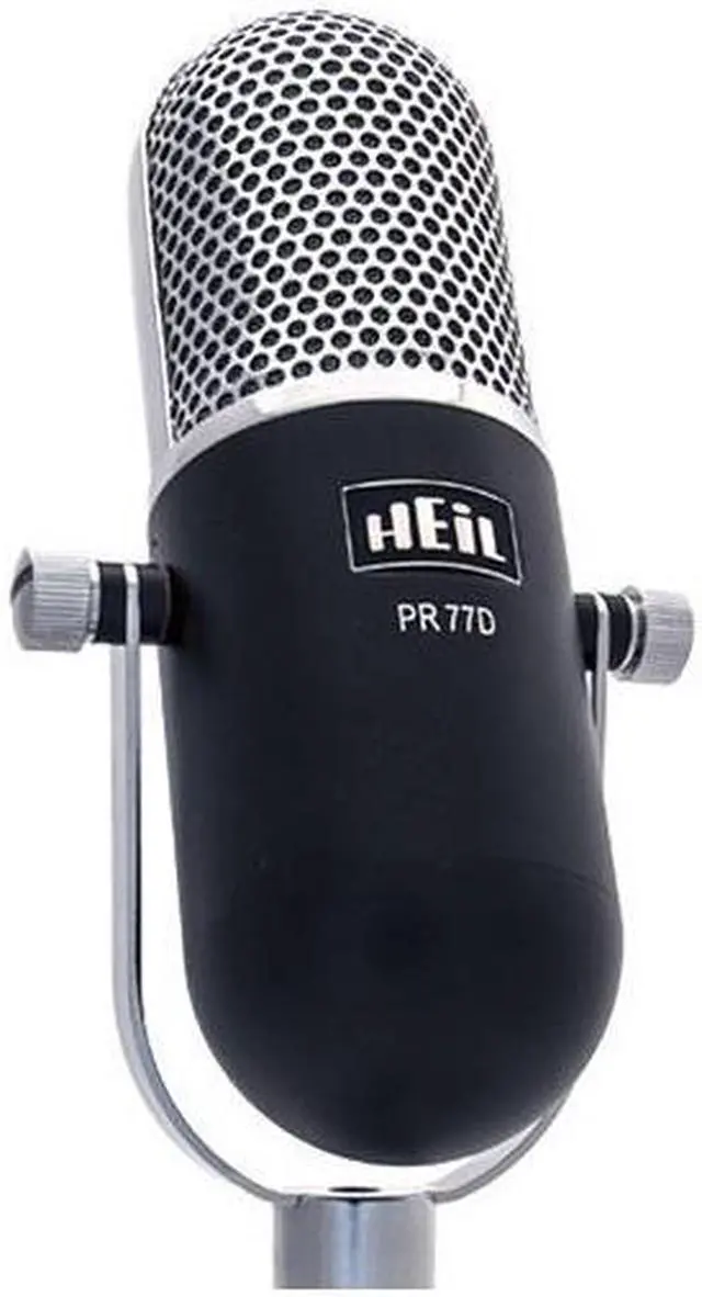 Main image of Heil Sound PR-77D Vintage Microphone (Black) for Podcast, Broadcast, and Studio Recording Applications …