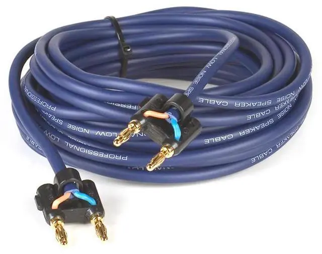 Alt view image 8 of 8 - VocoPro BNB-30 30 ft., Banana Clip Plug to Banana Clip Plug Professional Speaker Cable
