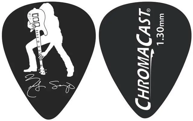 Main image of ChromaCast Rudy Sarzo Signature 1.3mm Delrin Dura Picks, 30 Pack