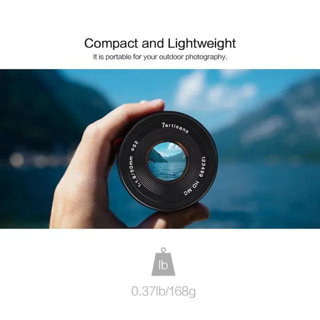 Alt view image 5 of 7 - 7artisans Photoelectric 50mm f/1.8 Lens for Micro Four Thirds #A704B