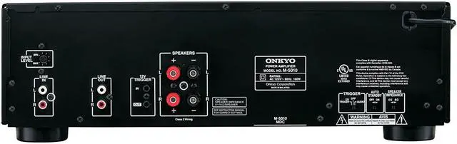 Alt view image 8 of 8 - Onkyo M-5010 2-Channel Amplifier