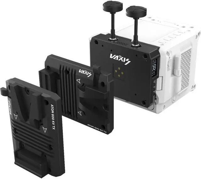 Alt view image 5 of 7 - Vaxis Atom 600 KV Wireless Transmitter/Receiver Kit for RED KOMODO, Black