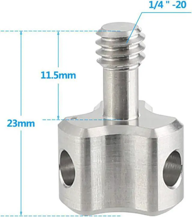 Alt view image 4 of 6 - CAMVATE 1/4"-20 Thumbscrew Replacement Lock Knob for DSLR Camera Cage Handgrip & Accessory, 2-Pack